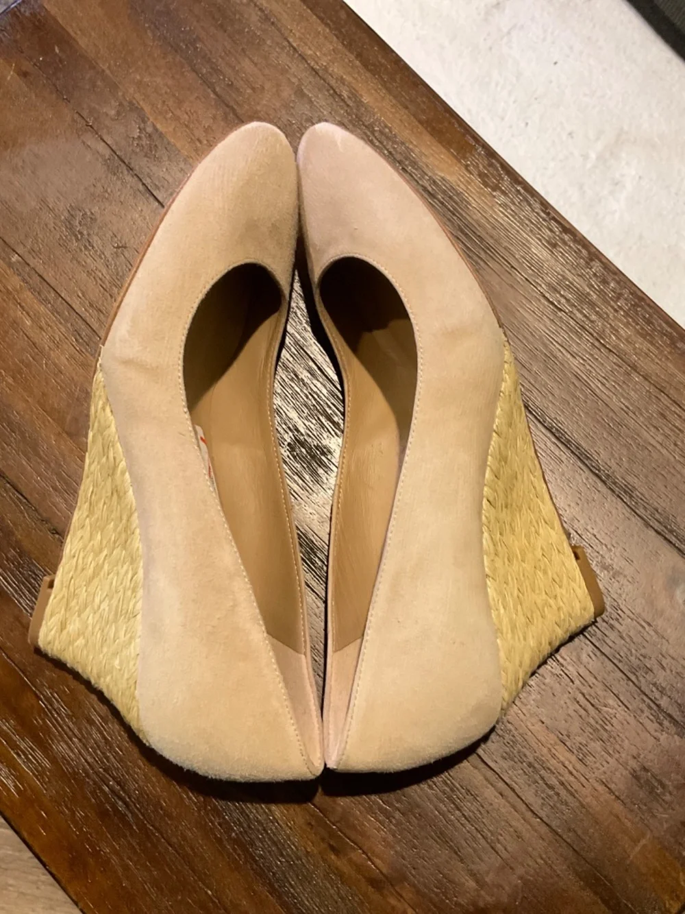 LK Bennett Eevi Tan Suede Espadrilles Size EU 37/US 6.5/7